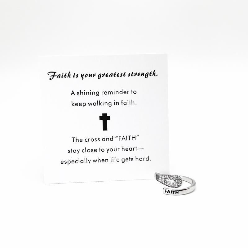 Faith Cross Ring