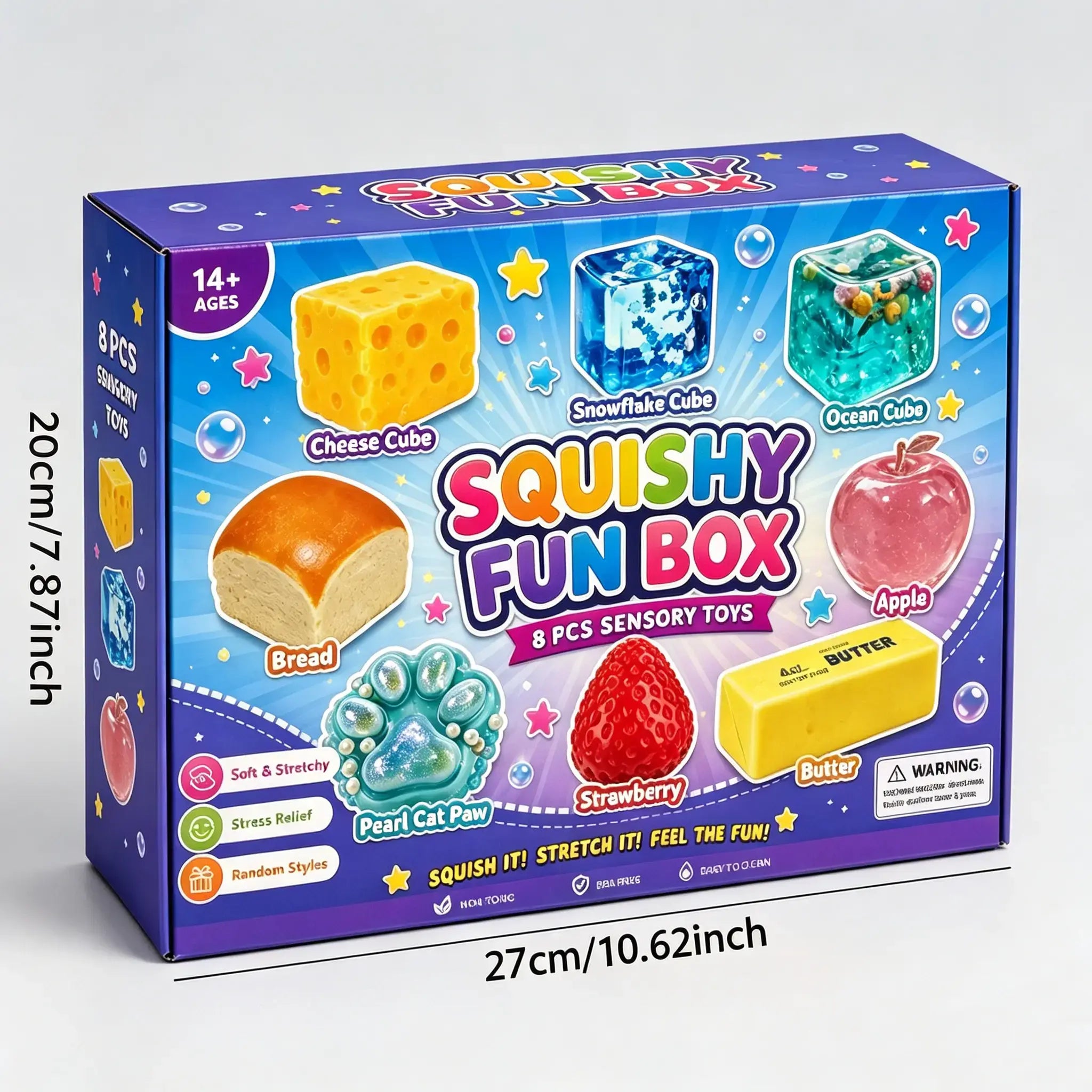 8pc Squishy Fun Box - Sensory Set