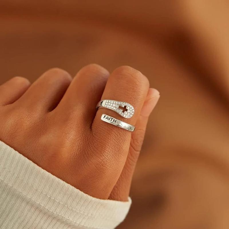 Faith Cross Ring