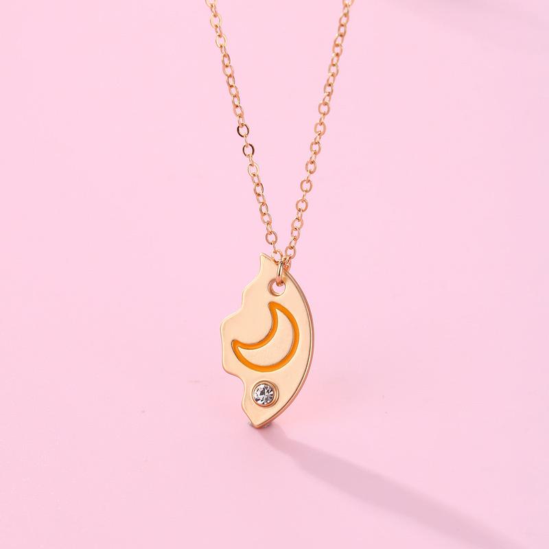 Magnetic Rhinestone Star, Moon & Sun Necklaces (3pc)