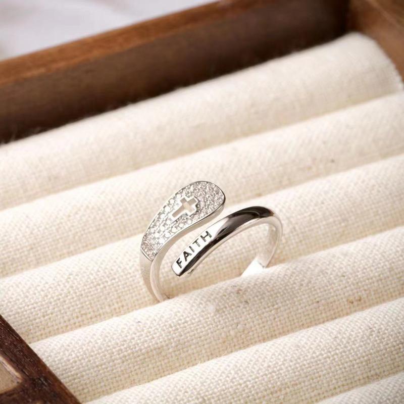 Faith Cross Ring