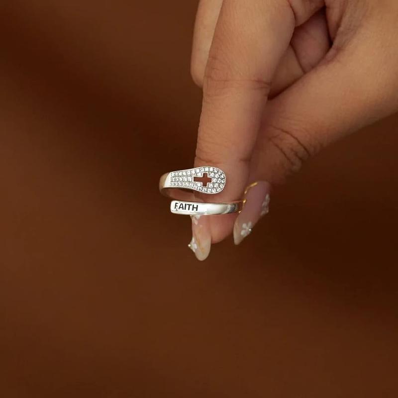 Faith Cross Ring