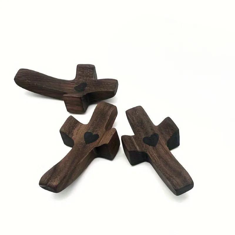Wooden Heart Cross – Pocket Prayer Cross